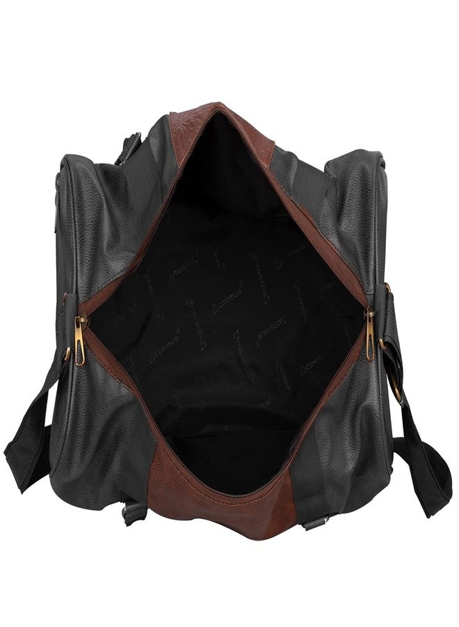 COSMUS Cabin size Duffle bag - Cosmus Sailor PU 30 Litre Stylish duffle bag (BLACK) - Image 5